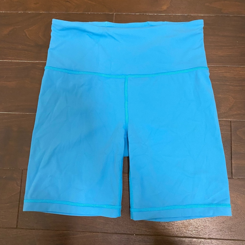 Blue Athleta Biker Shorts